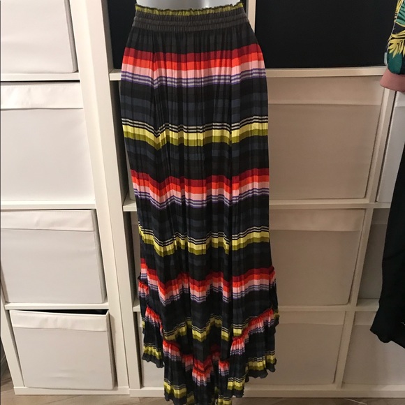 Free people multicolored high/low maxi skirt - Picture 5 of 8
